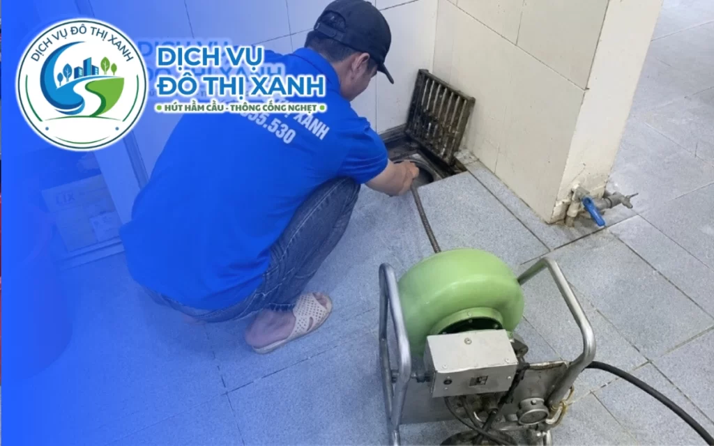 Thông cống nghẹt Tân Biên, Đô Thị Xanh nhận gom 3 nhà xử lý trong một buổi