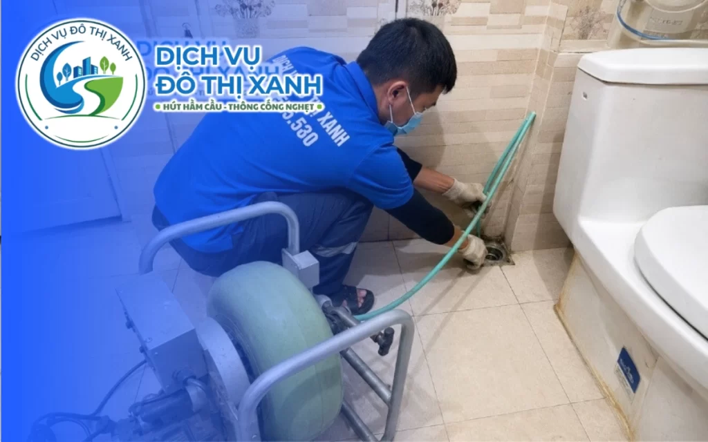 Thông cống nghẹt Tân Hiệp, Đô Thị Xanh phục vụ đủ 7 ngày trong tuần