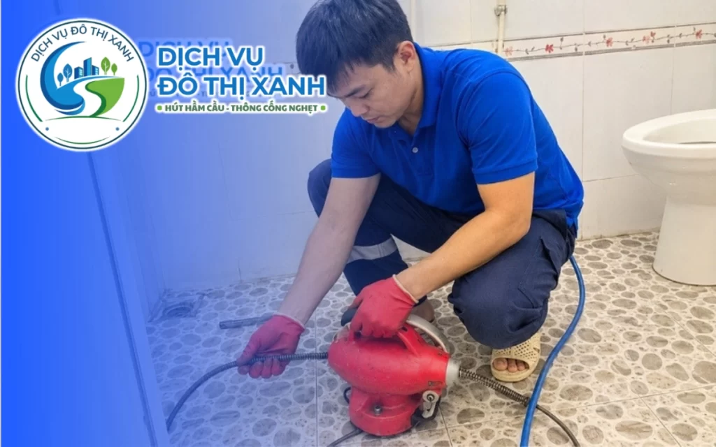 Thông cống nghẹt Tân Uyên, Đô Thị Xanh làm sạch 2 tuyến đường ống thoát nước