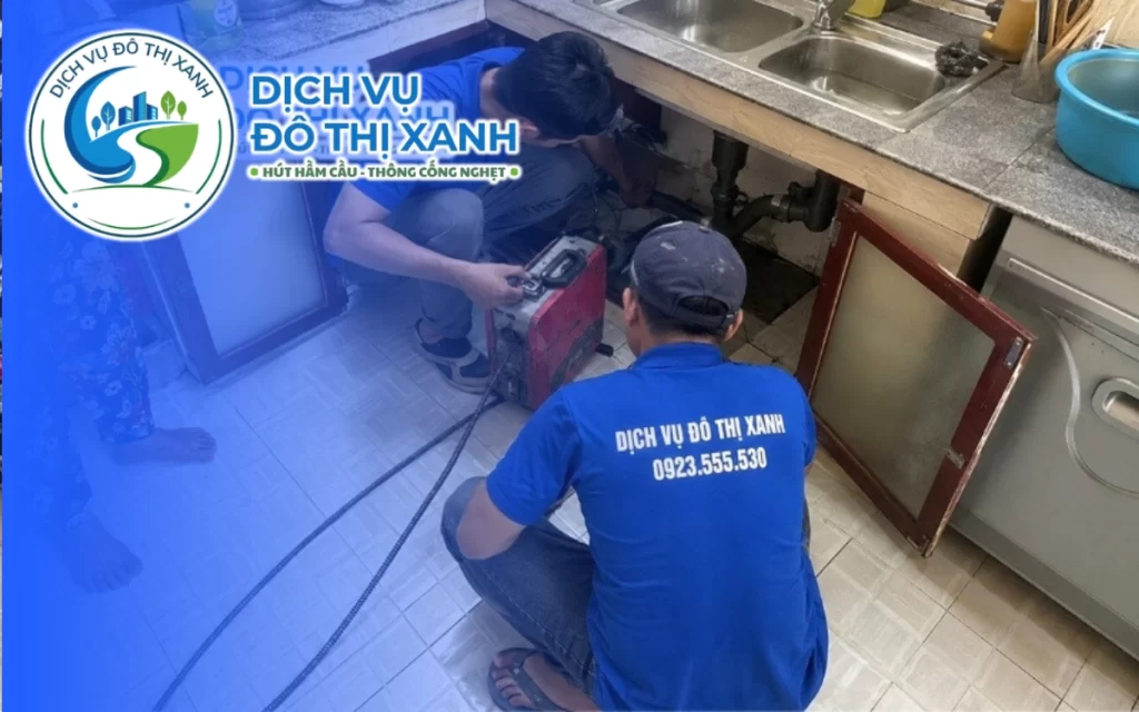 Thông cống nghẹt Thanh Bình, Đô Thị Xanh phục vụ các khu vực cồn trong ngày