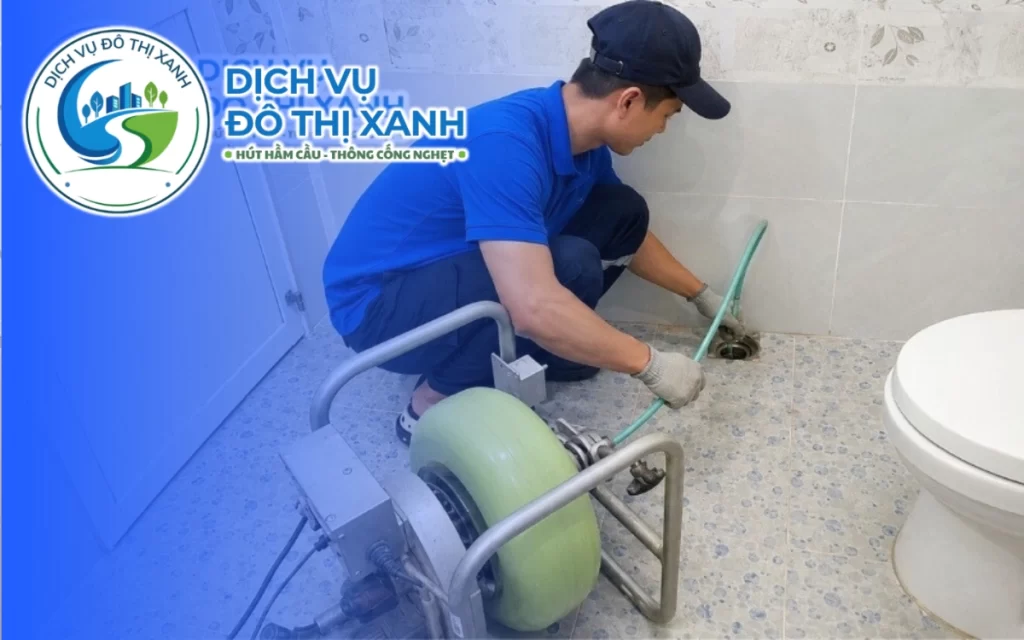 Thông cống nghẹt Thủ Dầu Một, Đô Thị Xanh soi kiểm tra hệ thống đường ống 4 tầng