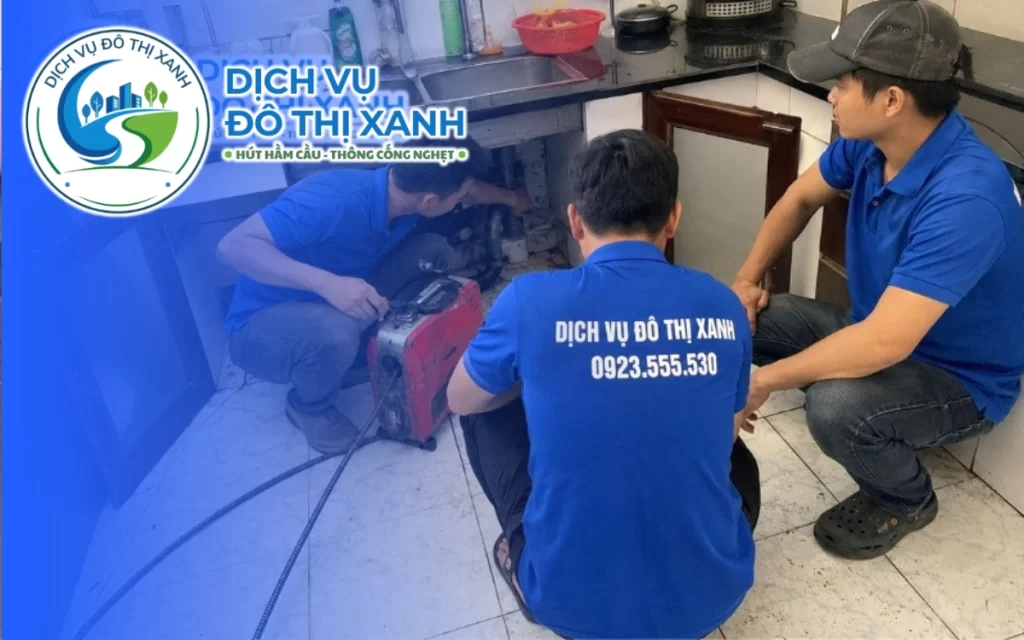 Thông cống nghẹt Tiểu Cần, Đô Thị Xanh soi kiểm tra đường ống 24/7