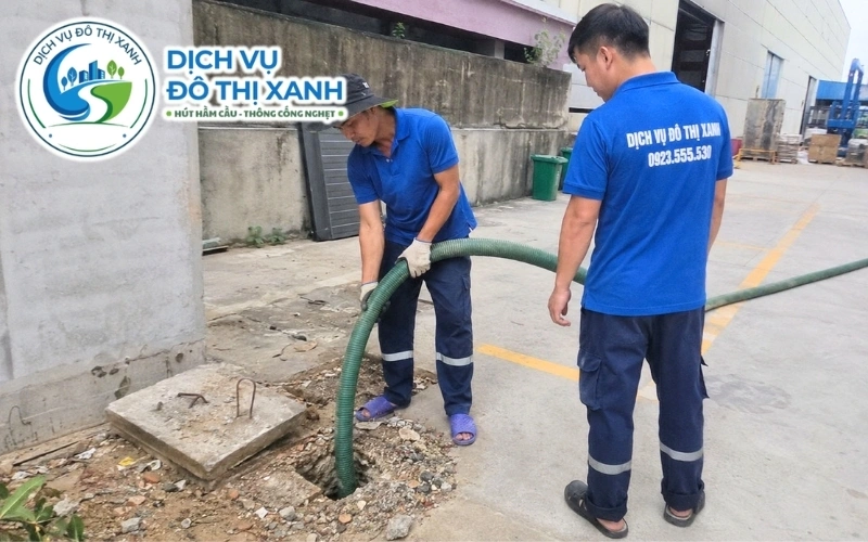 Xe hút hầm cầu Đô Thị Xanh phục vụ các xã thuộc khu vực Giồng Riềng