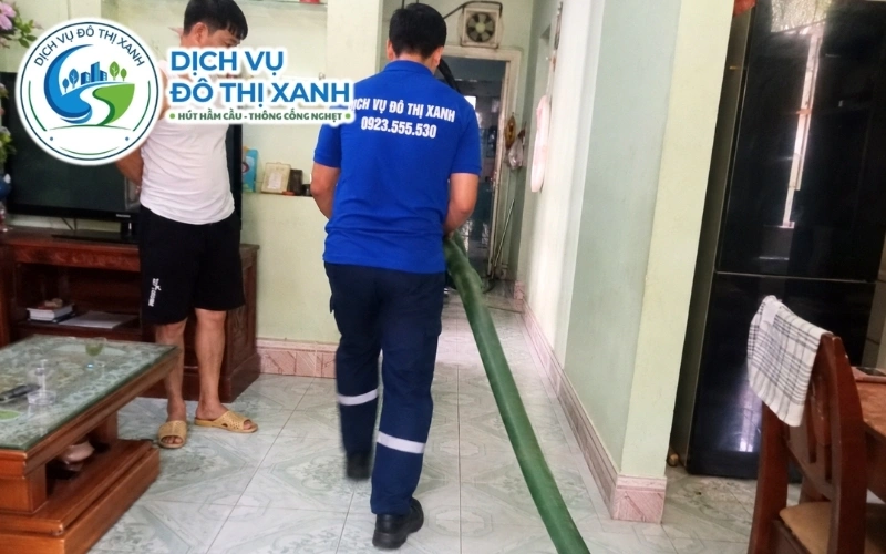Xe Đô Thị Xanh vận chuyển chất thải hầm cầu đúng nơi xử lý tại Giồng Riềng